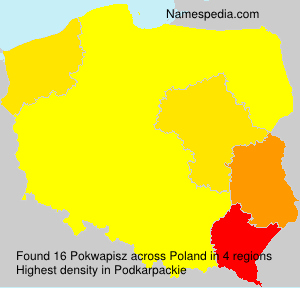 Surname Pokwapisz in Poland Surname Pokwapisz in Poland