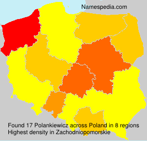 Surname Polankiewicz in Poland Surname Polankiewicz in Poland