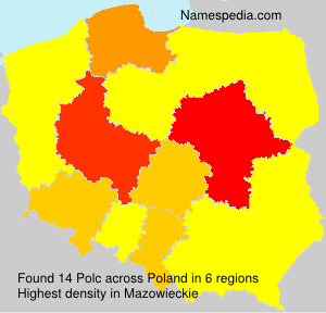 Surname Polc in Poland Surname Polc in Poland