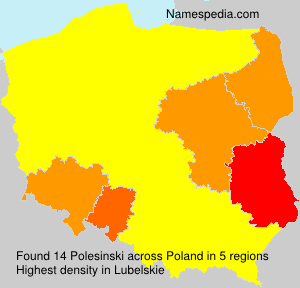Surname Polesinski in Poland Surname Polesinski in Poland