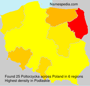 Surname Poltorzycka in Poland Surname Poltorzycka in Poland