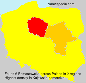 Surname Pomastowska in Poland Surname Pomastowska in Poland