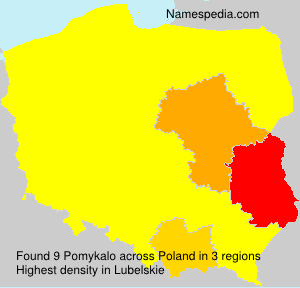 Surname Pomykalo in Poland Surname Pomykalo in Poland