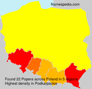Surname Popera in Poland Surname Popera in Poland