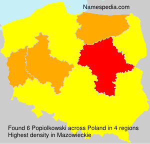 Surname Popiolkowski in Poland Surname Popiolkowski in Poland