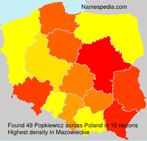 Surname Popkiewicz in Poland Surname Popkiewicz in Poland