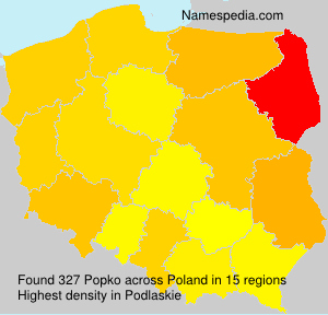 Surname Popko in Poland Surname Popko in Poland
