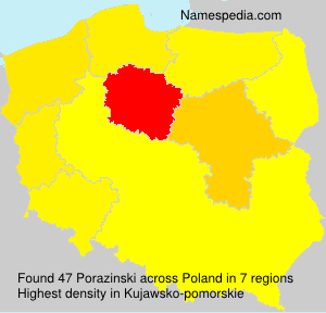 Surname Porazinski in Poland Surname Porazinski in Poland