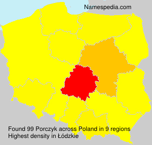 Surname Porczyk in Poland Surname Porczyk in Poland