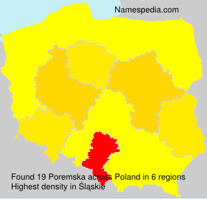 Surname Poremska in Poland Surname Poremska in Poland