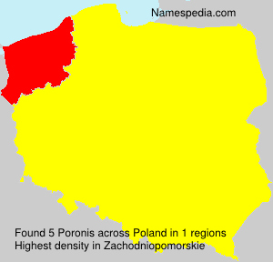 Surname Poronis in Poland