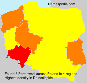 Surname Portkowski in Poland Surname Portkowski in Poland