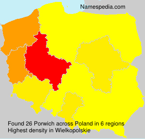 Surname Porwich in Poland Surname Porwich in Poland