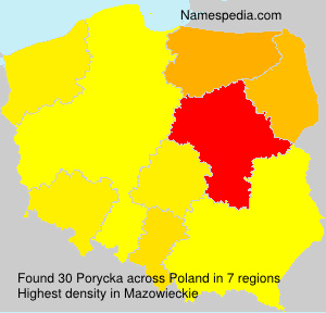 Surname Porycka in Poland Surname Porycka in Poland