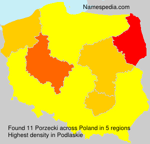 Surname Porzecki in Poland Surname Porzecki in Poland