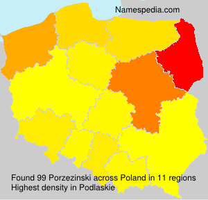 Surname Porzezinski in Poland Surname Porzezinski in Poland