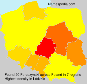 Surname Porzezynski in Poland Surname Porzezynski in Poland