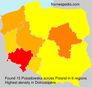 Surname Posadowska in Poland Surname Posadowska in Poland