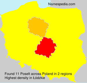 Surname Poselt in Poland Surname Poselt in Poland