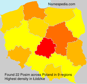 Surname Posim in Poland Surname Posim in Poland