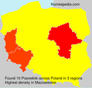 Surname Posrednik in Poland