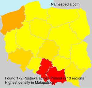 Surname Postawa in Poland Surname Postawa in Poland