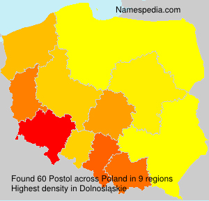 Surname Postol in Poland Surname Postol in Poland