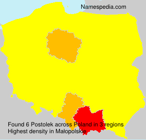 Surname Postolek in Poland Surname Postolek in Poland