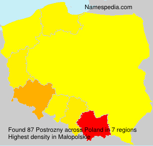 Surname Postrozny in Poland Surname Postrozny in Poland