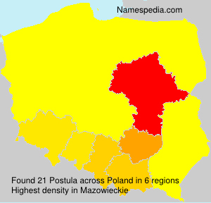 Surname Postula in Poland Surname Postula in Poland