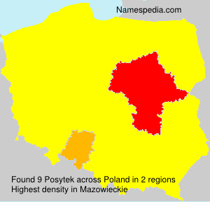 Surname Posytek in Poland Surname Posytek in Poland