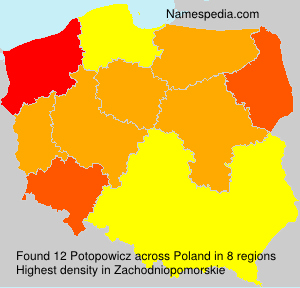 Surname Potopowicz in Poland Surname Potopowicz in Poland