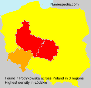 Surname Potrykowska in Poland Surname Potrykowska in Poland
