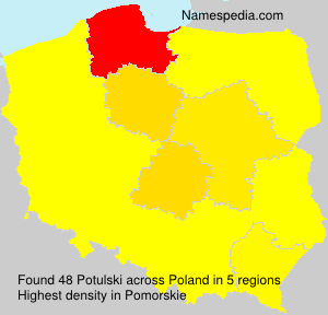 Surname Potulski in Poland Surname Potulski in Poland