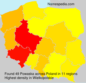 Surname Powaska in Poland Surname Powaska in Poland