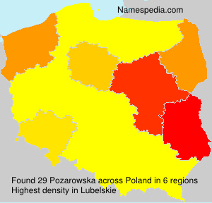 Surname Pozarowska in Poland Surname Pozarowska in Poland
