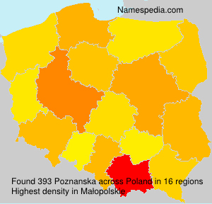 Surname Poznanska in Poland Surname Poznanska in Poland