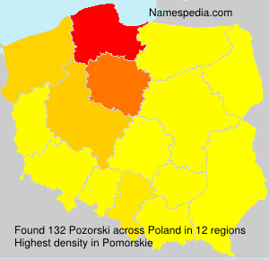 Surname Pozorski in Poland Surname Pozorski in Poland