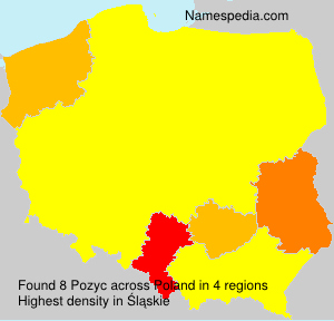 Surname Pozyc in Poland Surname Pozyc in Poland