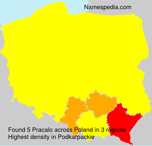 Surname Pracalo in Poland Surname Pracalo in Poland