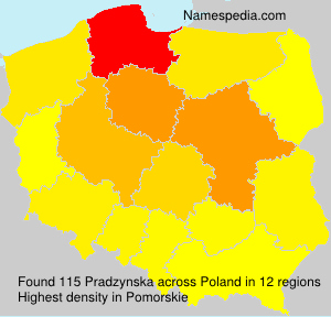 Surname Pradzynska in Poland Surname Pradzynska in Poland