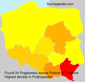 Surname Praglowska in Poland