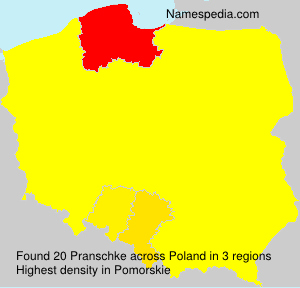 Surname Pranschke in Poland Surname Pranschke in Poland
