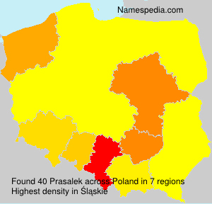 Surname Prasalek in Poland Surname Prasalek in Poland