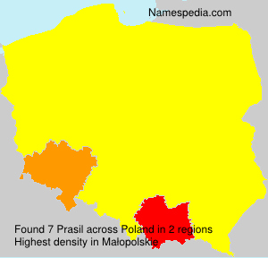 Surname Prasil in Poland