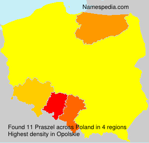 Surname Praszel in Poland Surname Praszel in Poland