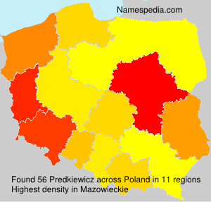Surname Predkiewicz in Poland Surname Predkiewicz in Poland