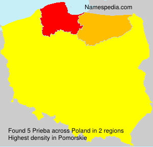 Surname Prieba in Poland Surname Prieba in Poland