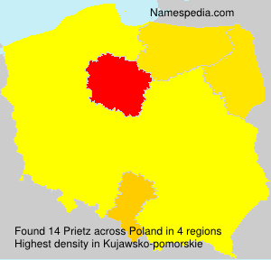 Surname Prietz in Poland Surname Prietz in Poland