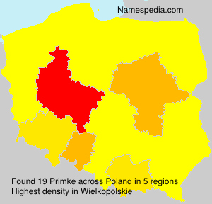 Surname Primke in Poland Surname Primke in Poland